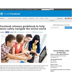 Facebook releases guidebook to help teens safely navigate the online world