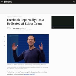 Facebook Reportedly Has A Dedicated AI Ethics Team