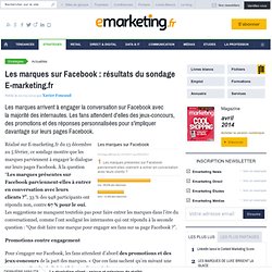 Les marques sur Facebook : résultats du sondage E-marketing.fr