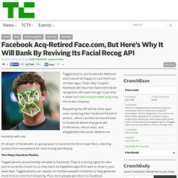 Facebook Acq-Retired Face.com, But Here’s Why It Will Bank By Reviving Its Facial Recog API