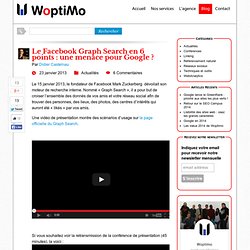 Le Facebook Graph Search en 6 points : une menace pour Google ? - Woptimo