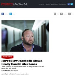 Here’s How Facebook Should Really Handle Alex Jones