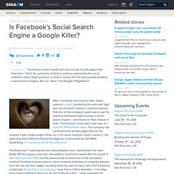 Is Facebook’s Social Search Engine a Google Killer?