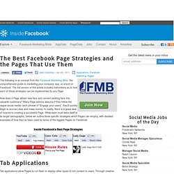 The Best Facebook Page Strategies and the Pages That Use Them