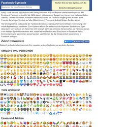 Facebook-Symbole: Smiley-Symbol, Emoji-Symbol, Emoticon und Code-Liste