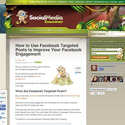 How to Use Facebook Targeted Posts to Improve Your Facebook Engagement