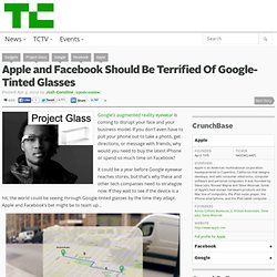 Apple and Facebook Should Be Terrified Of Google-Tinted Glasses