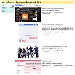 Facebook themes and skins