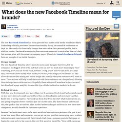 What does the new Facebook Timeline mean for brands?