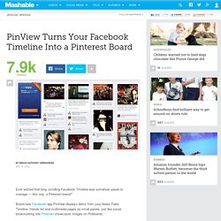 PinView Turns Your Facebook Timeline Into a Pinterest Board