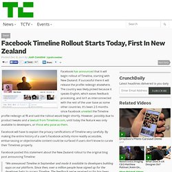 Facebook Timeline Rollout Starts Today, First In New Zealand
