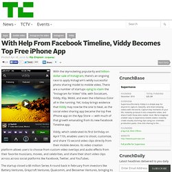 With Help From Facebook Timeline, Viddy Becomes Top Free iPhone App