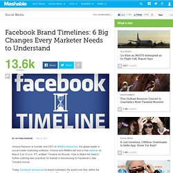 Facebook Brand Timelines: 6 Big Changes Every Marketer Needs to Understand
