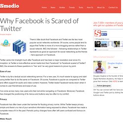 Why Facebook is Scared of Twitter