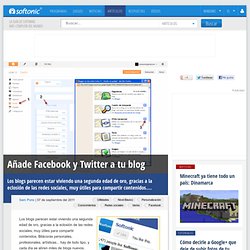 Integra Facebook y Twitter en tu blog