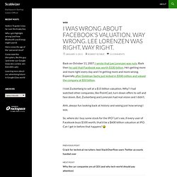 I was wrong about Facebook’s valuation