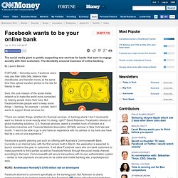 Facebook wants to be your online bank