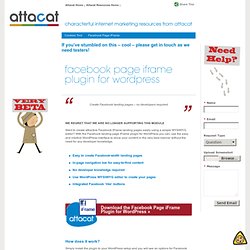 Facebook Page iFrame Plugin for Wordpress