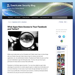 What Apps Have Access to Your Facebook and Twitter?