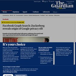 Facebook Graph Search: Zuckerberg reveals origin of Google privacy rift