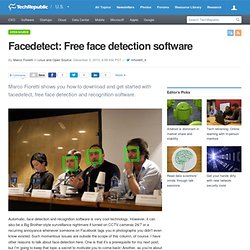 Facedetect: Free face detection software