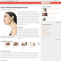 Easy To Print Facial Yoga Exercises