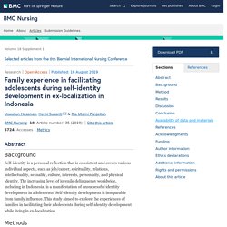 Family Experience in Facilitating Adolescents During Self-Identity Development