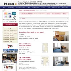 DK HOUSE (Official Website) Apartment houses in the Tokyo and Hokkaido areas with great prices and high-quality furniture.