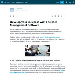 Develop your Business with Facilities Management Software