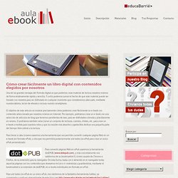 aula e-book – Cómo crear fácilmente un libro digital con contenidos elegidos por nosotros