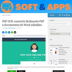 PDF OCR: convertir fácilmente PDF a documentos de Word editables