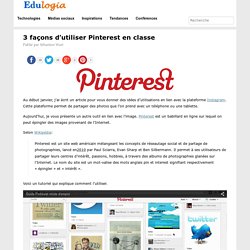 3 façons d'utiliser Pinterest en classe