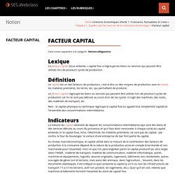 Facteur capital
