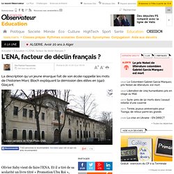 L'ENA, facteur de déclin français ? - 26 octobre 2012