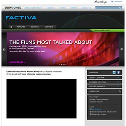 Dow Jones Factiva Home Page - business news, financial, company, executive information