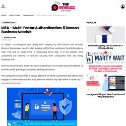 MFA - Multi-Factor Authentication: 5 Reason Business Needs It - Layer One