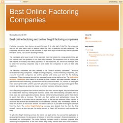 Best Online Factoring Companies: Best online factoring and online freight factoring companies