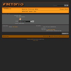 Factorio Forums - Viewing profile - Callan