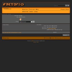 Factorio Forums - Viewing profile - Amerigo