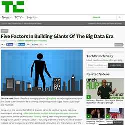 Five Factors In Building Giants Of The Big Data Era