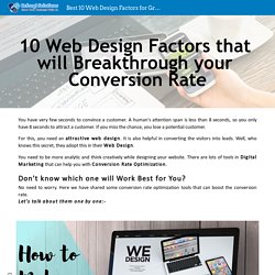 Best 10 Web Design Factors for Grow Business - Cefnogi Solutions