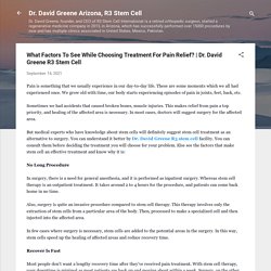 What Factors To See While Choosing Treatment For Pain Relief?