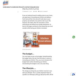 7 Factors to Consider before Kitchen Renovations