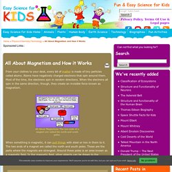 All About Magnetism and How it Works - Easy Science For Kids