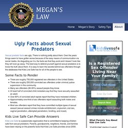 Ugly Facts about Sexual Predators