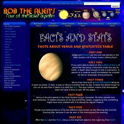 Ten Facts about Venus - Bob the Alien's Tour of the Solar System