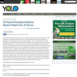 YOLO -70 Facts President Obama Doesn't Want You To Know