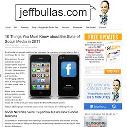 10 Key Facts, Stats and Findings about the State of Social Media in 2011