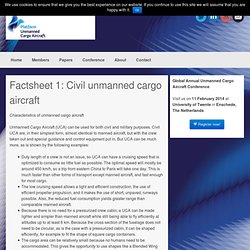 Factsheet 1: Civil unmanned cargo aircraft