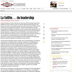 La faillite… du leadership
